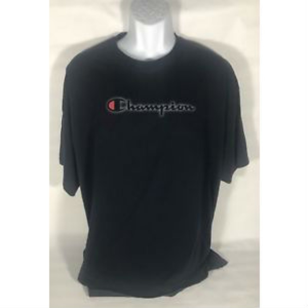 Champion Men's Spellout Big Logo T-Shirt Size XXL